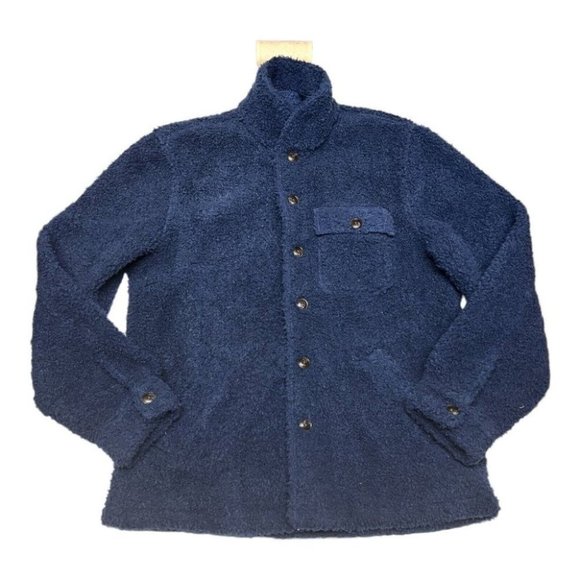 Bonobos Men’s M Slim Fit Teddy Cardigan Sherpa Jacket Shacket Button Grandpa - Picture 10 of 11